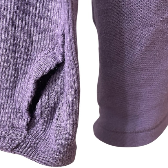 Athleta Purana Wrap Draped Sweatshirt with Hood Purple Super Soft Small - Picture 4 of 6